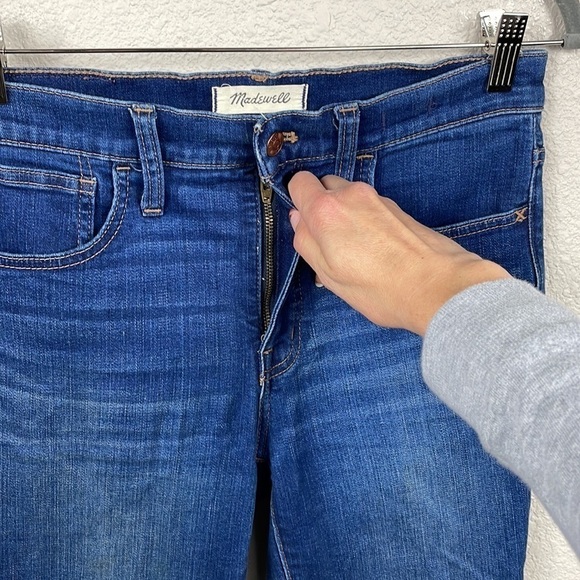 Madewell Roadtripper Jeans in Jansen Wash High Rise Stretch Skinny Sz 28 - Picture 3 of 14